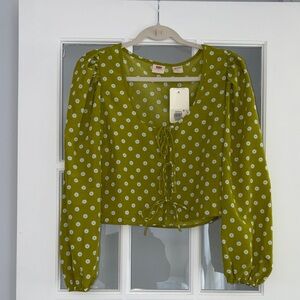 Levi’s Green Floral Women's Top